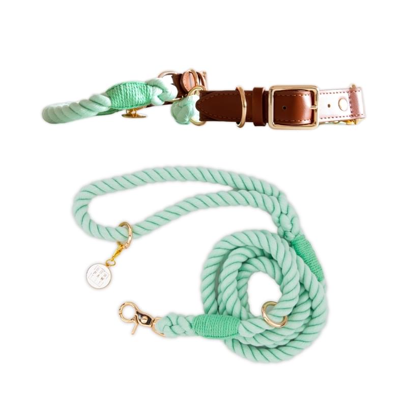 Adjustable Rope Collar and Leash Set Cape Verde